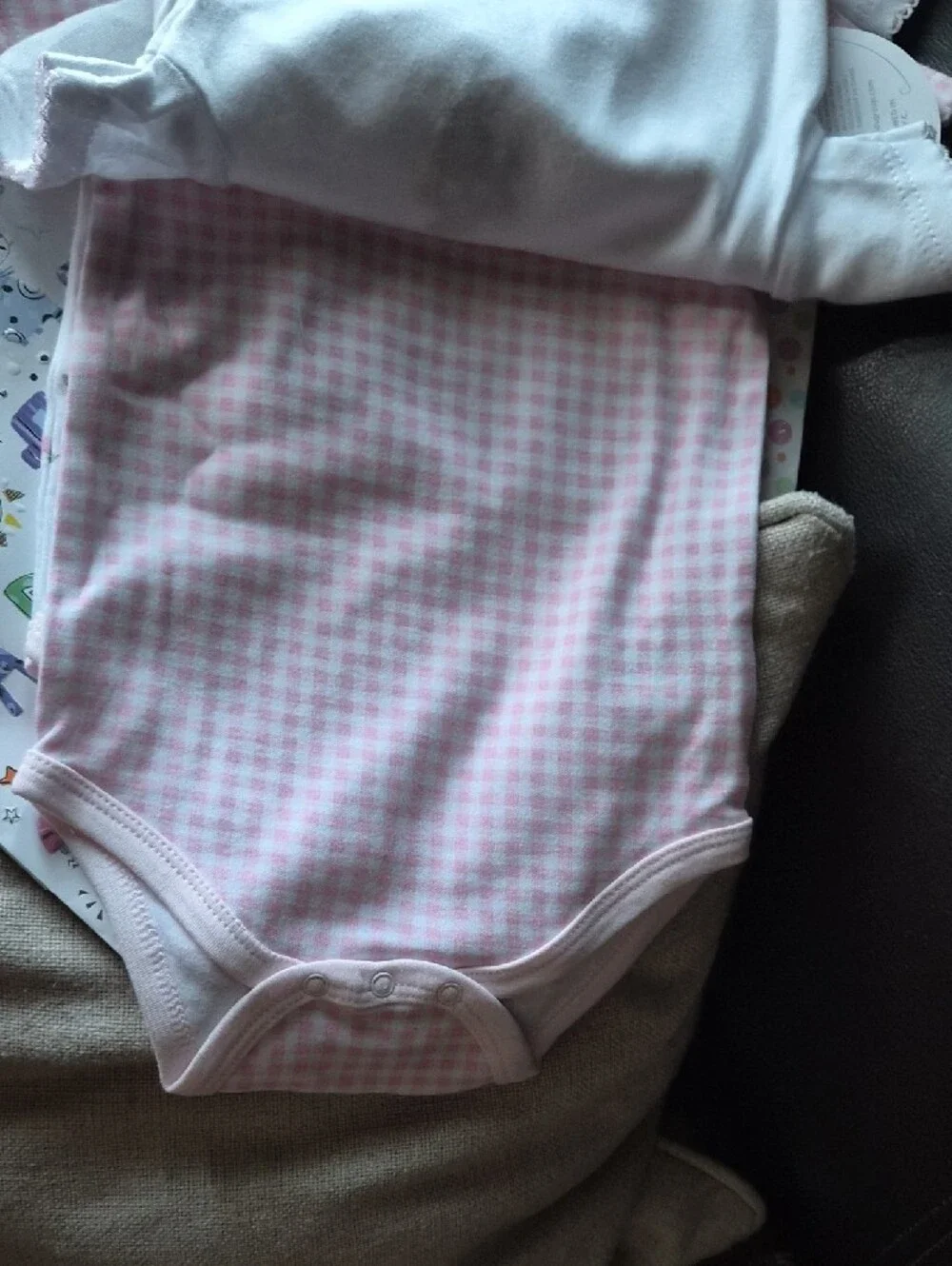NWT Baby Bundle! 3x3-6mo, 9x6-9mo Short Short Sleeve Onsies & 6 Pacifier Clips